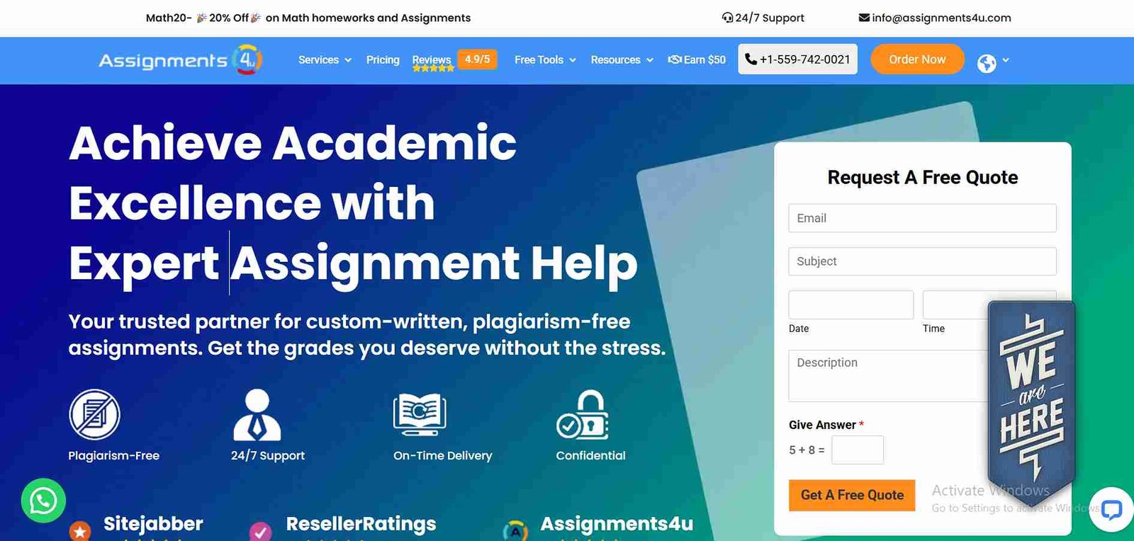 Assignments4u.com: Comprehensive Assignment Assistance for Students with Free Turnitin Report
