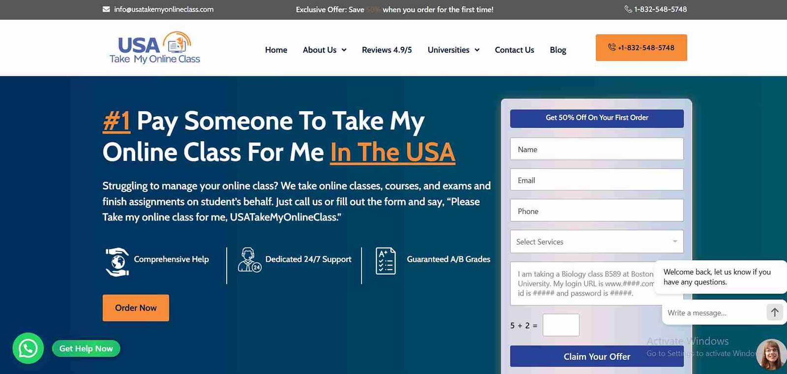 USATakeMyOnlineClass.com Review: Reliable Class Help You Can Trust