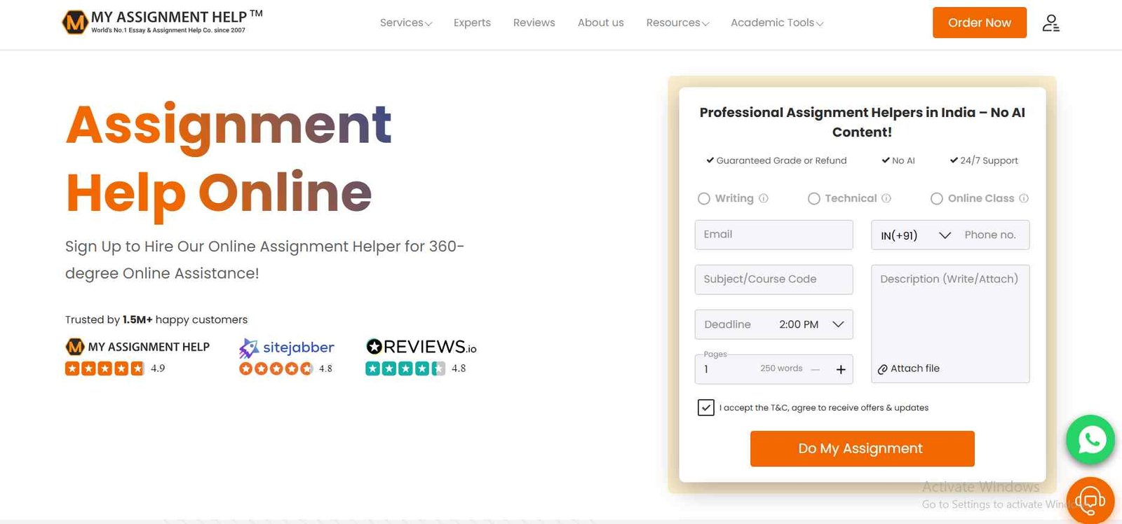 MyAssignmentHelp.com Review: Unsubstantiated Claims & Questionable Reliability